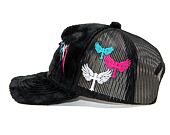 Kšiltovka Reflection Luxury Fuzzy Trucker Satin Black / Multi