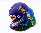 Kšiltovka Mitchell & Ness All Out Snapback NBA LOS ANGELES LAKERS Purple