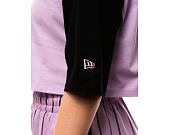 Dámské triko New Era MLB Lifestyle Crop Tee New York Yankees - Pastel Lilac / Black