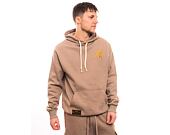 Mikina New Era Script Logo Oversized Hoody Ash Brown / Metalic Gold