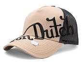 Kšiltovka Von Dutch Trucker Mackay - Cotton Twill - Cream/Grey