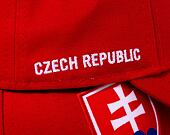 Dětská Kšiltovka New Era 9FORTY Kids National Team - Czech Republic Scarlet