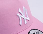 Kšiltovka New Era 9FORTY A-Frame Trucker MLB League Essential New York Yankees Fondant Pink / White