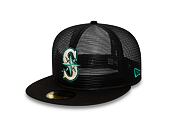 Kšiltovka New Era 59FIFTY MLB Mesh Patch Seattle Mariners Black