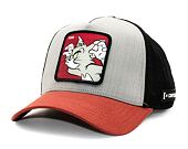 Kšiltovka Capslab Tom and Jerry Trucker - Scary Tom - Grey / Black / Brown