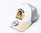 Kšiltovka New Era - 9FORTY Trucker Graphic Print - Los Angeles - Beige