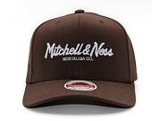Kšiltovka Mitchell & Ness - Branded Pinscript Classic Red - Brown/White