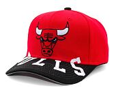 Kšiltovka Mitchell & Ness - Chicago Bulls - Underarch Pro Snapback - Red