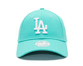 Dámská Kšiltovka New Era - MLB League Essential 9FORTY - LA Dodgers - Teal / White