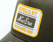 Kšiltovka New Era - Branded Washed Patch 9FORTY A-Frame - New Olive