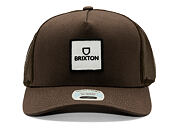 Kšiltovka Brixton - Alpha Block Np C Mp Trucker Hat - Brown/Brown