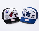 Kšiltovka Mitchell & Ness - Gridlock Trucker - Toronto Maple Leafs - White