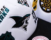 Kšiltovka Mitchell & Ness - Gridlock Trucker - San Jose Sharks - White
