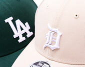 Kšiltovka New Era - MLB Seasonal 9FORTY M-CROWN - Detroit Tigers - Cream