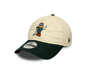 Kšiltovka New Era - Garfield at Golf Course 9TWENTY - Cream / Dark Green