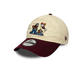 Kšiltovka New Era - Garfield & Odie 9TWENTY - Cream / Burgundy
