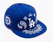 Kšiltovka New Era - MLB Paisley Bandana 59FIFTY - LA Dodgers - Dark Royal
