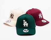 Kšiltovka New Era - MLB League Essential 9FORTY A-Frame - LA Dodgers - Dark Green / Cream