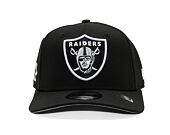 Kšiltovka New Era - NFL Anniversary Patch 9SEVENTY Stretch-Snap - Las Vegas Raiders - Black