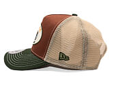 Kšiltovka New Era - Animal Oval Patch 9FORTY Trucker - Dark Seaweed / Auburn