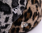 Dámská Kšiltovka New Era - MLB Cosy Animal - Leopard Fleece 9FORTY - NY Yankees - Caramel / Auburn