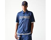 Dres New Era - NBA Button Jersey Shirt - LA Lakers - Muted Indigo