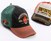 Kšiltovka Von Dutch - Trucker - Washed Brown/Black/Green