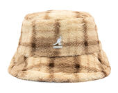 Klobouk Kangol - Faux Fur Bucket - Beige Multi Plaid