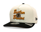 Kšiltovka New Era - NHL Chainstitch 9FIFTY A-Frame - Boston Bruins - Chrome White