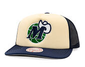 Kšiltovka Mitchell & Ness - NBA Vintage Block Trucker HWC - Dallas Mavericks - Cream
