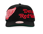 Kšiltovka Mitchell & Ness - NHL Busted Pro - Detroit Red Wings - Black