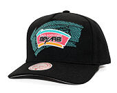 Kšiltovka Mitchell & Ness - NBA Tilted Pro Snapback Hwc - San Antonio Spurs - Black