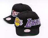 Kšiltovka Mitchell & Ness - NBA Busted Pro - Los Angeles Lakers - Black