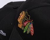 Kšiltovka Mitchell & Ness - NHL Busted Pro - Chicago Blackhawks - Black