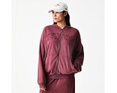 Mikina New Era - Branded Washed Full-Zip Hoody - Burgundy