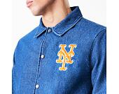 Bunda New Era - MLB Denim Coach Jacket - NY Mets - Denim