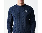 Svetr New Era - MLB Cable Knit Crew - NY Yankees - Navy
