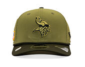 Kšiltovka New Era - NFL25 "Salute to Service" - 9SEVENTY Stretch-Snap - Minnesota Vikings