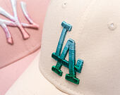 Dámská Kšiltovka New Era - MLB Womens Metallic Logo 9FORTY - LA Dodgers - Cream