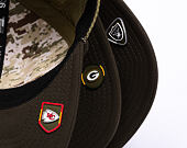 Kšiltovka New Era - NFL25 "Salute to Service" - 9SEVENTY Stretch-Snap  Bay Packers