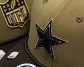 Kšiltovka New Era - NFL25 "Salute to Service" - 9SEVENTY Stretch-Snap - Dallas Cowboys