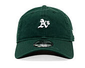 Kšiltovka New Era - MLB Washed Mini Logo 9TWENTY - Oakland Athletics - Dark Green