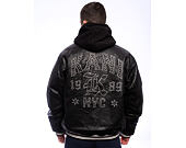 Bunda Karl Kani - Kani Western Pu Leather College Jacket - Black