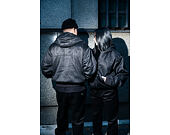 Bunda New Era - NBA Suede Hooded Jacket - LA LAkers - Black