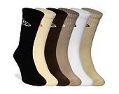 Ponožky New Era - Flag Crew Socks 6pk - Earth Palette