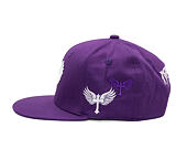 Kšiltovka Reflection Luxury Shine Loud Snapback - Grape Purple / White