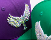 Kšiltovka Reflection Luxury Shine Loud Snapback - Grape Purple / White