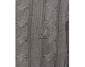 Svetr Karl Kani Og Cable Knit Os Sweater Grey