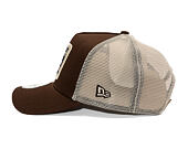 Kšiltovka New Era - Branded Patch 9FORTY Trucker - Chestnut Brown
