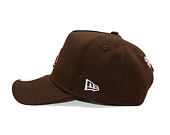 Kšiltovka New Era - MLB Outline Script 9FORTY A-Frame - LA Dodgers - Chestnut Brown